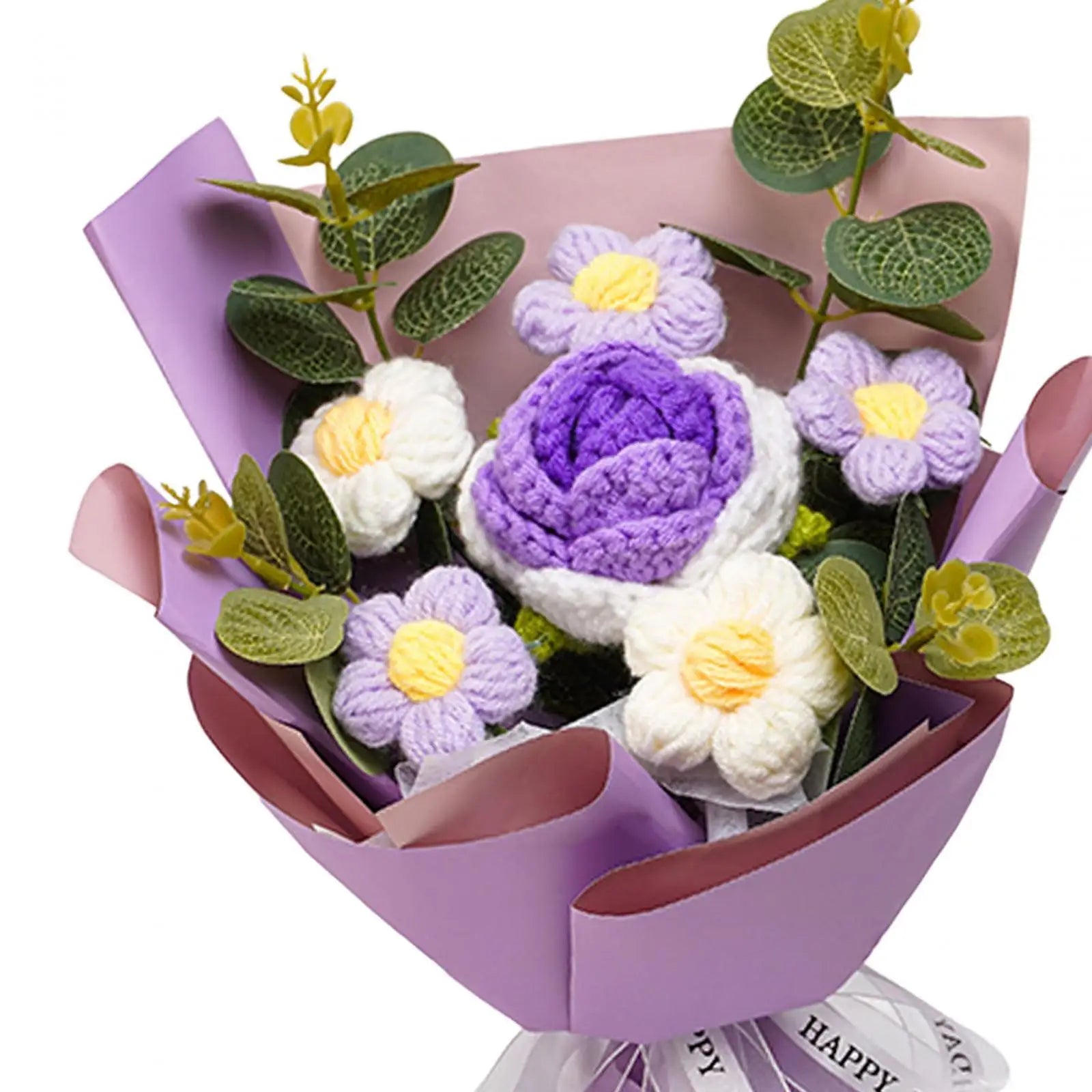 EverBloom Handcrafted Crochet Flower Bouquet